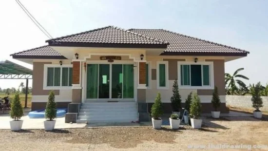 27 desain inspiratif rumah minimalis modern atap limas 1 lantai