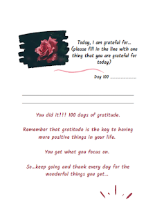 100 Days of Gratitude - For Rose Lovers - Journal for Kids and Teens