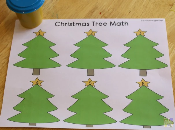 Christmas Math Printables for Preschoolers