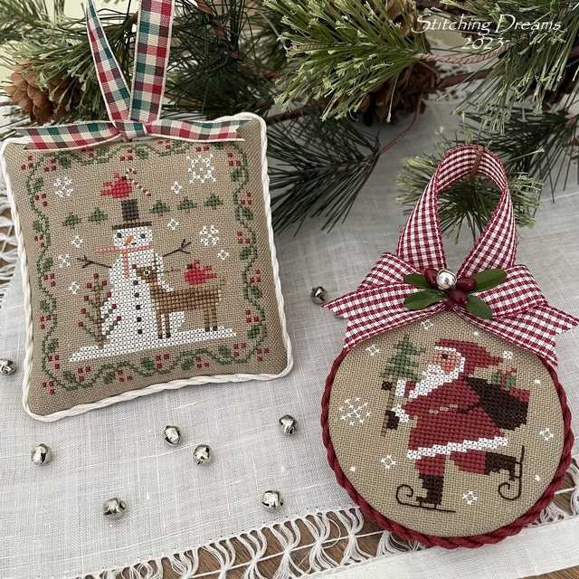 Classic Stitchy Ornaments Finishing Tutorial! (Christmas Cross Stitch  Ornaments!) 