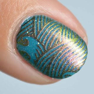 pigment nail art stamping