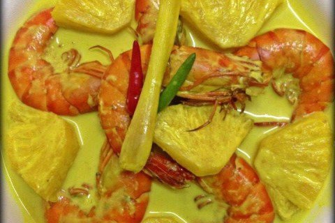 HIDUP BERDIKARI RESEPI UDANG  MASAK  LEMAK  NENAS