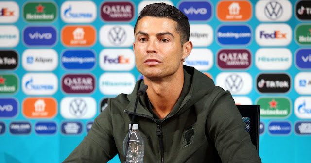 Cristiano Ronaldo coca cola press conference