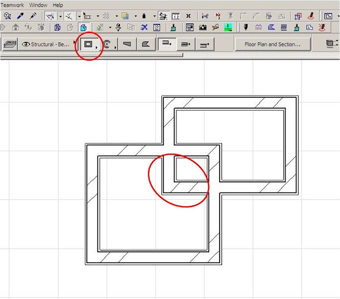 MELEPAS GRUP OBJEK DALAM  ArchiCAD