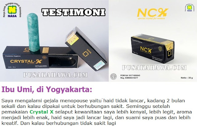 NCX NASA cara pengobatan keputihan Crystal X testimoni