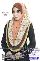 TUDUNG NUR KASIH SHIBA SOFT AWNING SAIZ L