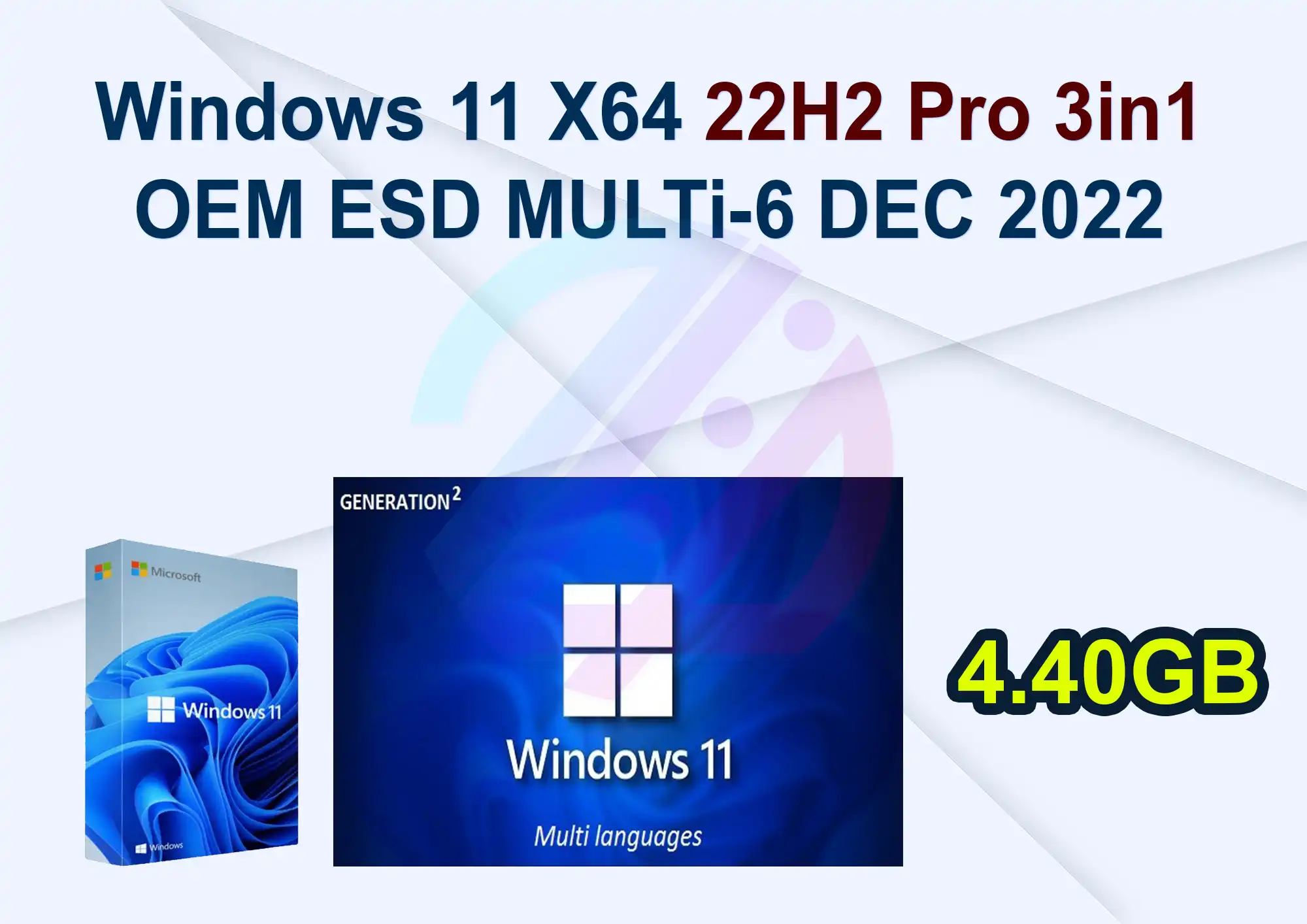Windows 11 X64 22H2 Pro 3in1 OEM ESD MULTi-6 DEC 2022
