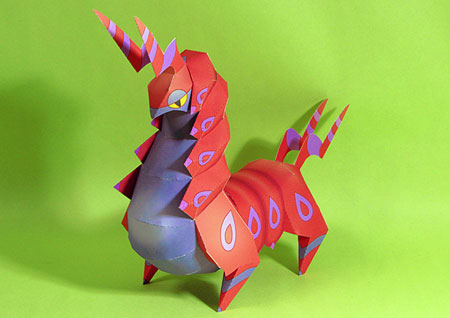 Pokemon Scolipede Papercraft