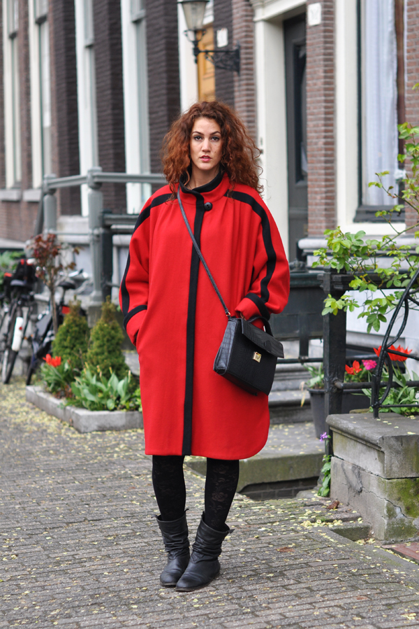 A red coat