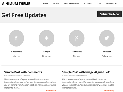 Minimum A Responsive Blogger Template