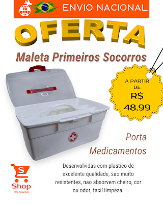 maleta primeiros socorros