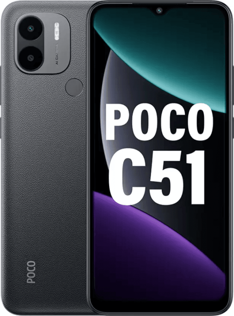 Front and back design of POCO C51