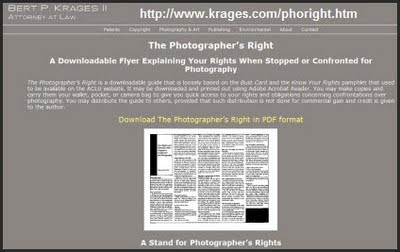 Burt Krages Photographic Law Document