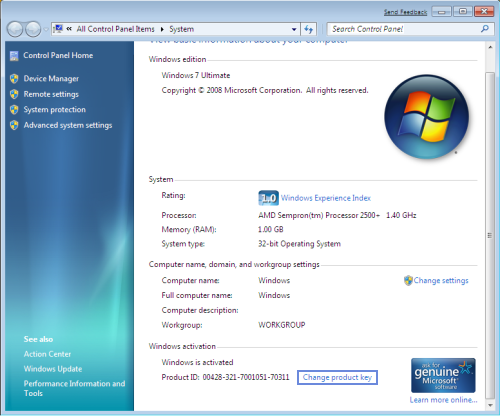 Enter New Product Key and click on next to activate your windows 7