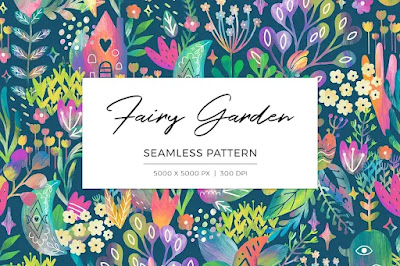 Fairy Garden - Floral Pattern - LOSTOFFER