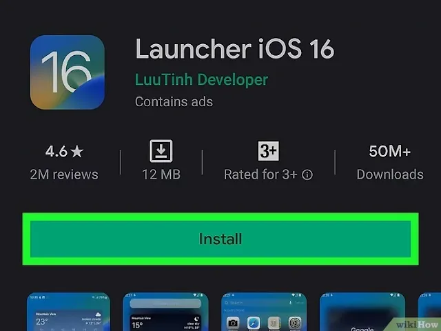 Launcher iOS 16 Android