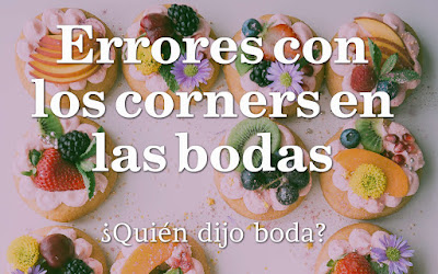 Errores con los corners en las bodas