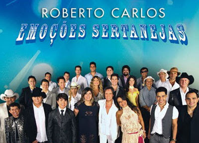 Encontro de Roberto Carlos e cantores sertanejos chega às lojas em maio