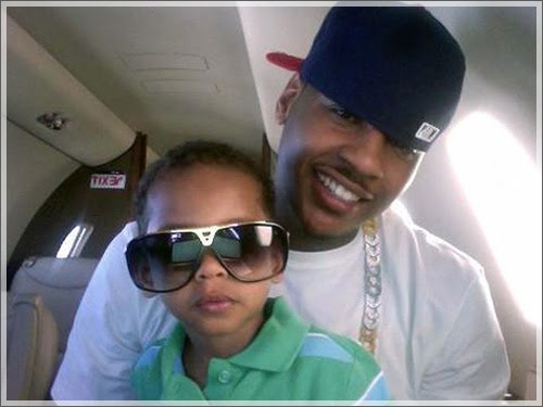 lala and carmelo anthony son. carmelo anthony and lala kids.