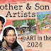 Mother and Son Artists at Art in the Park 2024