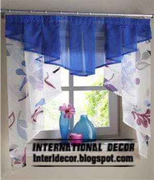 International decor: Small curtains models for kitchens in ...