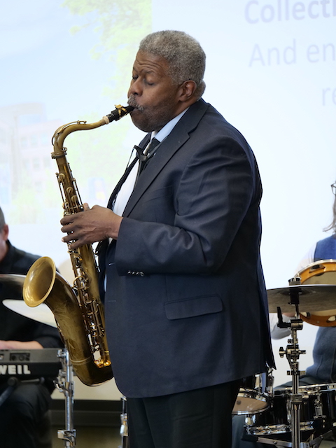 Man playing saxophone