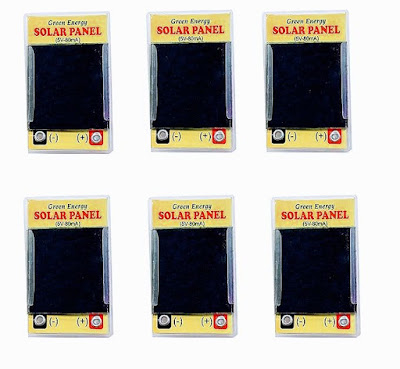 Mini Solar Panel 5V-80mA Rating for Science Projects Application.Set of 6