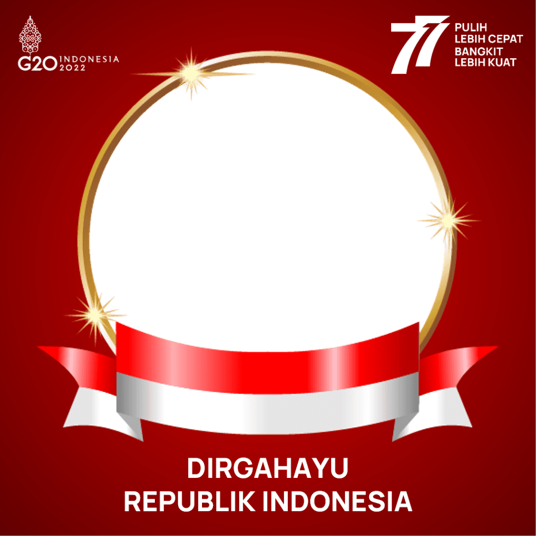Twibbon Dirgahayu Republik Indonesia ke-77 Tahun 2022, Bingkai 17 Agustus 2022