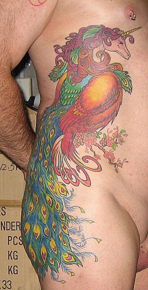 hecho en mexico tattoo. This bird tattoo hurt. a lot.