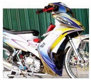 Modifikasi Jupiter MX velg jari jari