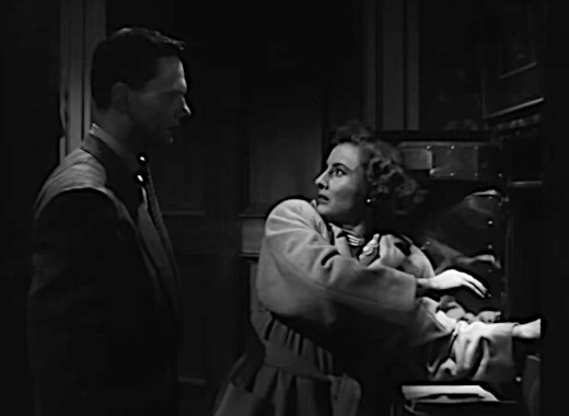 Screenshot - Wendell Corey and Barbara Stanwyck in The File on Thelma Jordon (1949)