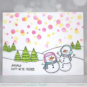 Sunny Studio Stamps: Feeling Frosty Customer Card by Toni Maddox