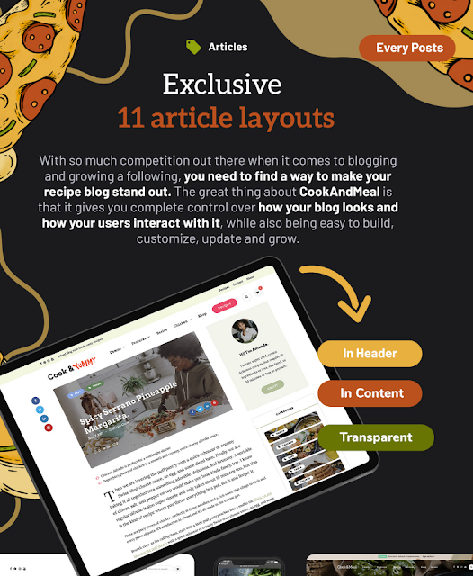 exclusive article layouts