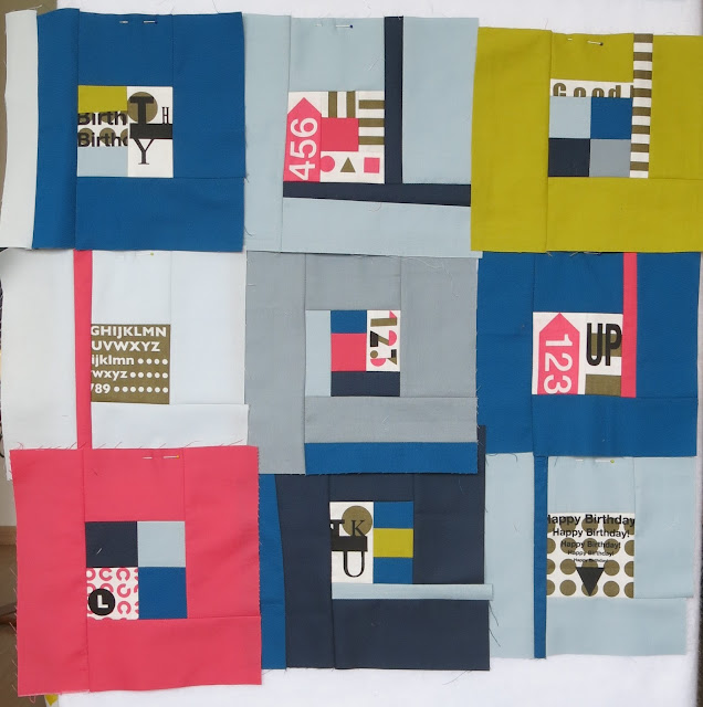 Log cabin Quilt-Along - Second try - Blocks