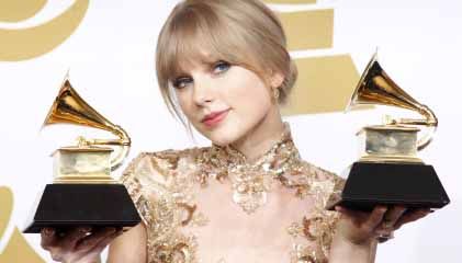 Taylor Swift wins Grammys 2012