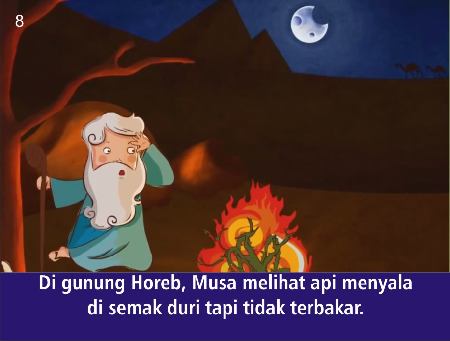 Komik Alkitab Anak: TUHAN MEMANGGIL MUSA (Bagian 2 