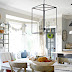My pretty new light fixture in the kitchen! 