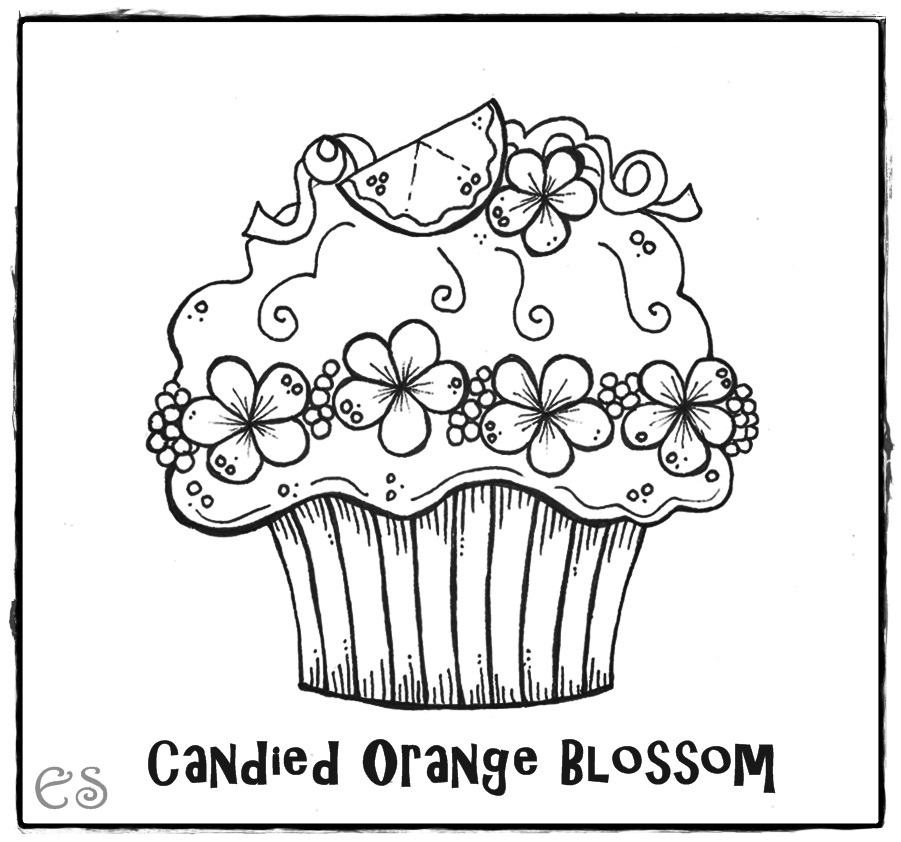 Cute Birthday Cupcake Coloring Pages - Free Printable Pictures Coloring