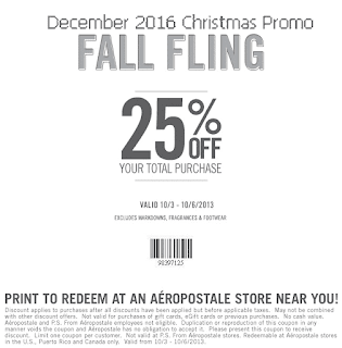 free Aeropostale coupons december 2016