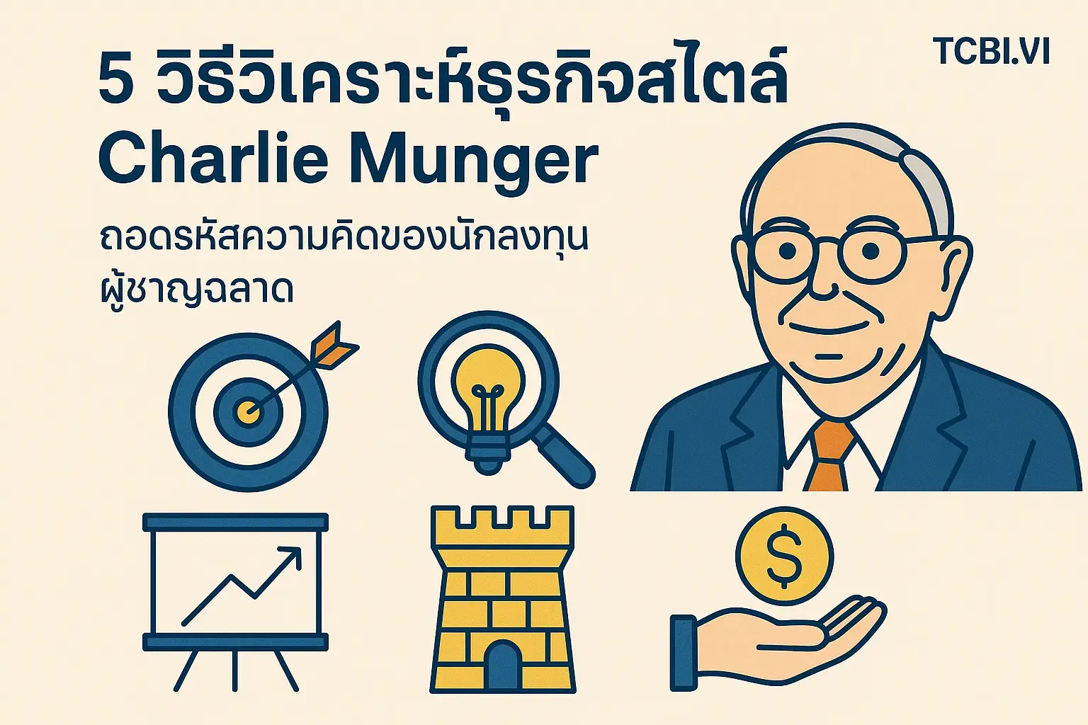5 วิธีวิเคราะห์ธุรกิจสไตล์ Charlie Munger