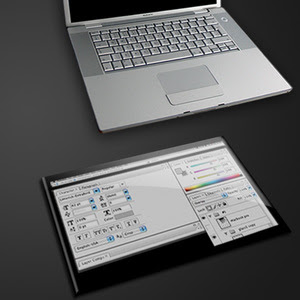 External Touch Screen Laptop