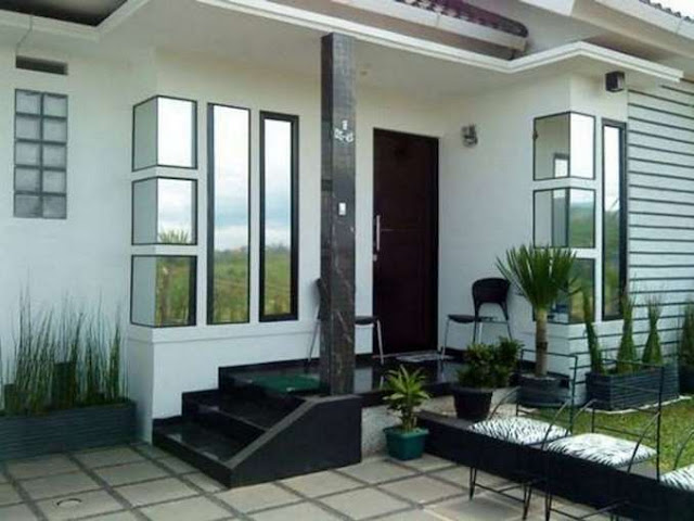 desain teras rumah mungil