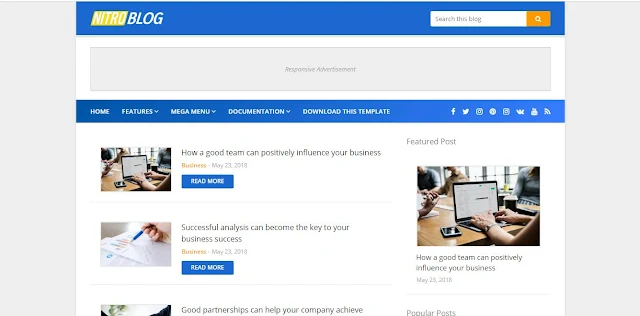 Nitro Blogspot Teması
