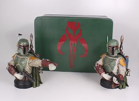San Diego Comic-Con 2013 Exclusive Boba Fett Deluxe Mini Bust and Packaging by Gentle Giant