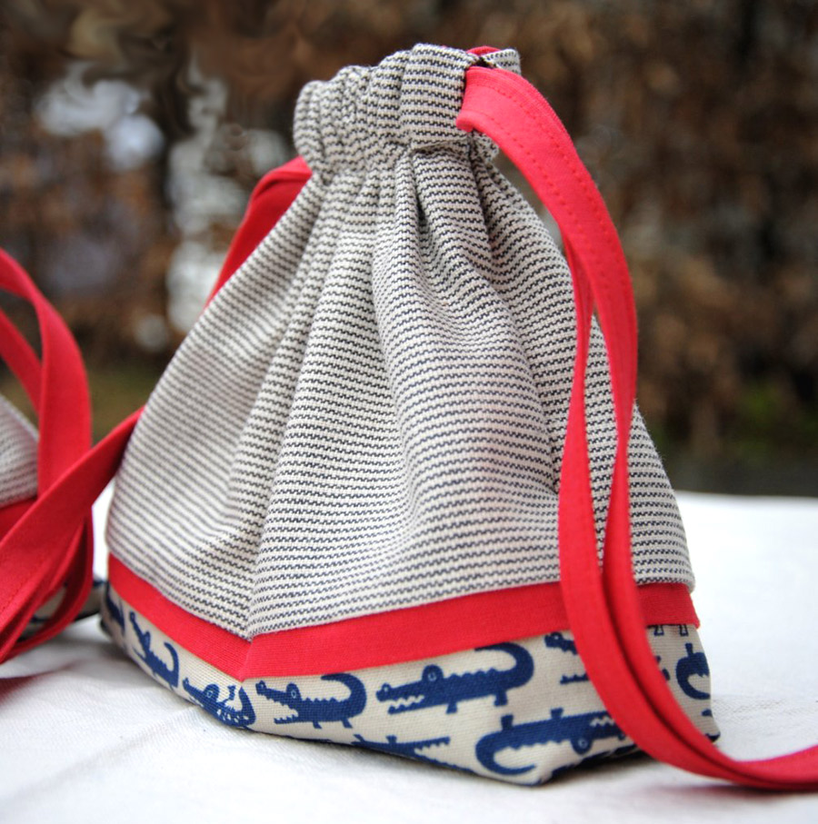 Drawstring Bag Pouch Tutorial