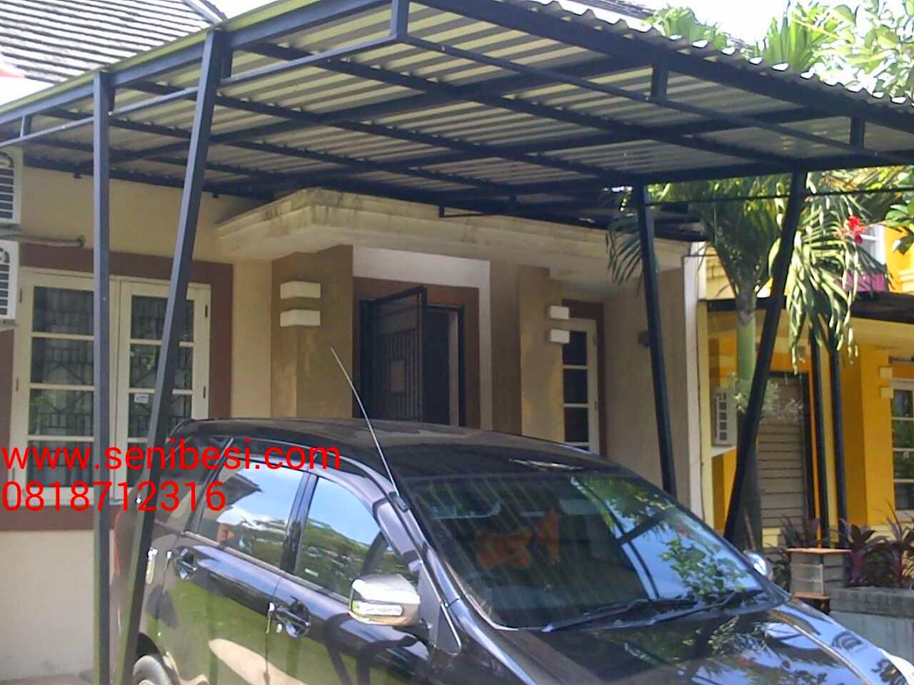 canopy carport kanopi  canopy tanpa tiang minimalis model  