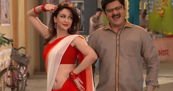 anita bhabhi dance saree navel saumya tandon