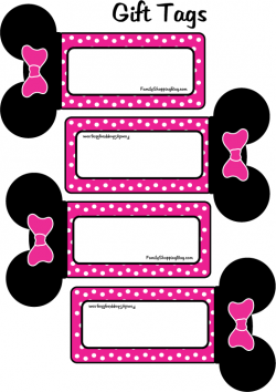 Minnie Party in Zebra and Fucsia Free Printable Kit.