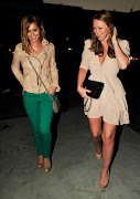 Cheryl Cole out with Kimberley Walsh in LA. Pixie Lott outside BBC Radio One .