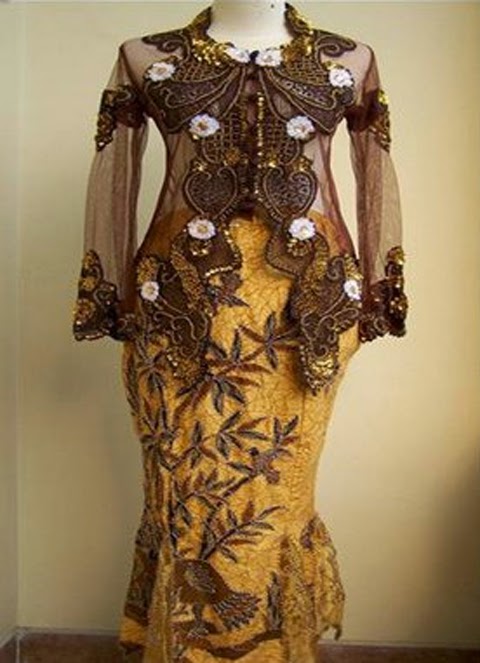 model baju kebaya modern orang gemuk 2016